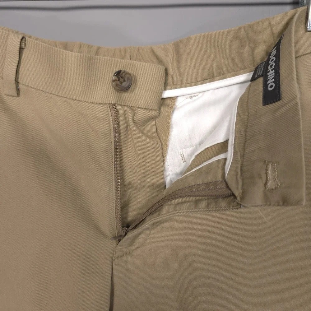 INDOCHINO Men's‎ Pants Size 28x28 SOHO 44 Cotton Slacks Trousers Tan Khaki